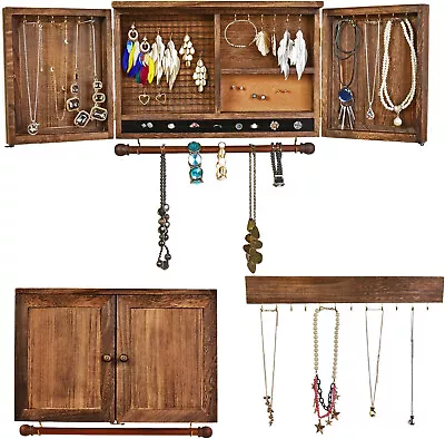 Rustic Wall Mount Jewelry Armoire • $69