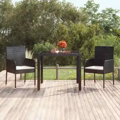 $144.99 • Buy  Garden Table With Top Outdoor Dining Table Patio Furniture Poly Rattan VidaXL