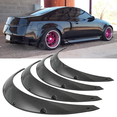 For Infiniti G35 G37 Coupe Sedan Carbon Fiber Fender Flares Wheel Arch 4.5  4Pcs • $99.51