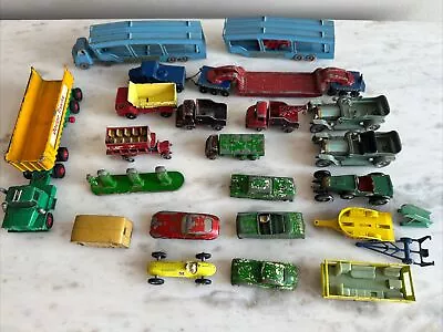 LESNEY MATCHBOX Lot CAR TRANSPORTER Bus Dodge Tractor Pickford Tanker Maserati • $20.50