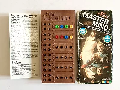 Vintage Mini Mastermind 1972 Invicta Retro Travel Game Break The Hidden Code • £12.95