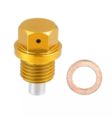 M14x1.5 Car Engine Magnetic Oil Drain Plug Screw Nut Bolt Sumps Universal Gold • $3.75