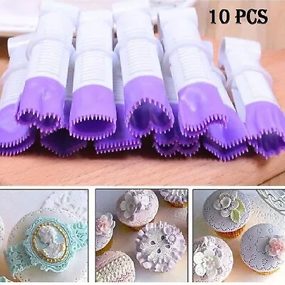 Fondant Crimper Tool Set Sugar Craft Cake Cookie Decorating Baking Stamp Tool • $13.99