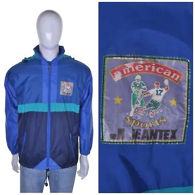 VINTAGE Jeantex Pac A Mac Anorak M Cagoule Kagool Waterproof Jacket 80s 1980s • £29.99
