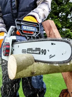 £110 • Buy Spear & Jackson 35cm Cordless Chainsaw With 2 Batteries 36v Garden Wood Cutter