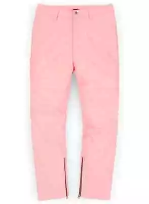 Men's PINK Leather Pant 100% Genuine Lambskin BIKER JEANS STYLE Causal Pant ZL69 • $149.99