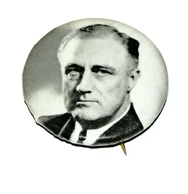 1932 Franklin D Roosevelt FDR Campaign Pin Pinback Button Political President • $14.95