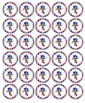 $7.78 • Buy SONIC THE HEDGEHOG Cupcake Toppers Edible Wafer Paper Cake Decorations 30 #3