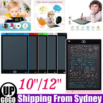 $13.49 • Buy 10 / 12  LCD Writing Tablet Drawing Board Colorful Handwriting Pad Graffiti Toys