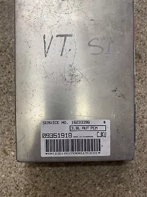 $50 • Buy Genuine Holden Commodore 3.8lt Vt Auto V6 Computer Ecu 16233396 09351918 Cjku 