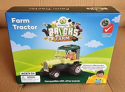 $12.50 • Buy Woolworths Bricks Farm   Farm Tractor  Compatible With Lego, Brand New In Box.