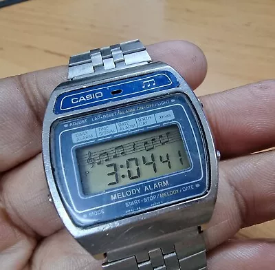 RARE Vintage 1980 Casio H104 Digital Melody Alarm Watch Made In Japan Mod 82 • $215