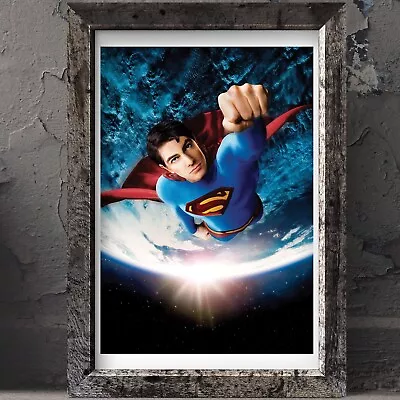 Superman DC Comics Christopher Reeve Movie Film 70s 80s A4 Poster Wall Art • £5.99