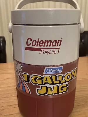 NEW Vintage Coleman PolyLite 1 One Gallon Personal Water Cooler Jug Red • $23.99