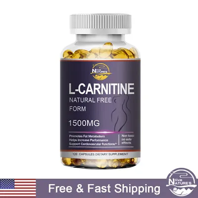 L-CARNITINE Fat Loss - Metabolism Activator - 1500mg - High Potency Capsules • $13.37