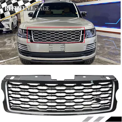 Black Chrome Grill For 2013 2014-2017 Range Rover 5.0L Front Bumper Upper Grille • $97.85