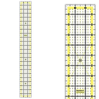 Liquidraw Quilting Ruler 3  X 24  Acrylic Imperial Patchwork Rectangle Template • £10.99