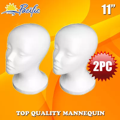 $10.49 • Buy 2 PCS 11  FOAM MANNEQUIN MANIKIN Head Wig Display Hat Glasses