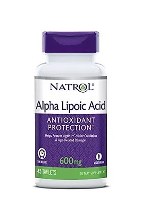 Natrol Alpha Lipoic Acid 600 Mg T/R 45 Tab • $10.99