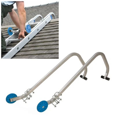 £47.24 • Buy UNIVERSAL ROOF EXTENSION LADDER HOOKS KIT C/w WHEELS & FIXINGS LIFETIME WARRANTY