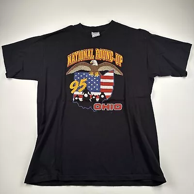 Vintage 1995 National Round Up Shirt XL Ohio Biker • $30