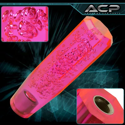 Pink 150mm 5.9  Long Extended Manual Short Throw Shift Knob Octagon Bubble Style • $18.99