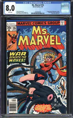 Ms. Marvel #16 Cgc 8.0 White Pages // 1st Cameo Appearance Of Mystique • $90