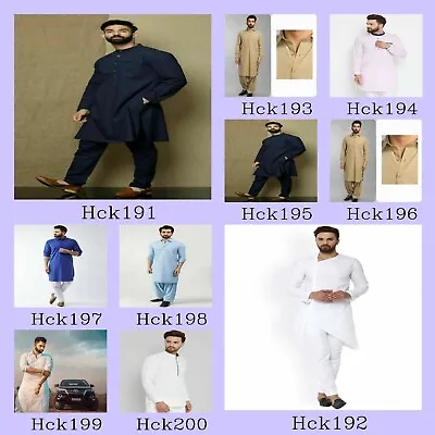 Mens Kurta With Pajama Clothing Fashion Shirt Mens Kurta Cotton India Dress Kurt • £26.93