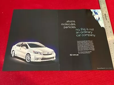 Lexus Hybrid Car 2-page 2010 Print Ad - Great To Frame! • $6.95