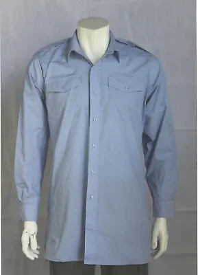 Genuine Surplus British RAF Long Sleeve Dress Shirt Military Pale Blue  • £6.24