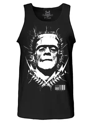 New Men's Printed Graphic Design Halloween Frankenstein Costume Gift Tank Top • £16.14