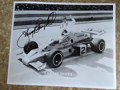 Signed Autographed 8 X 10 Photo Indy 500 Race Car Driver Johnny Rutherford • $9.95