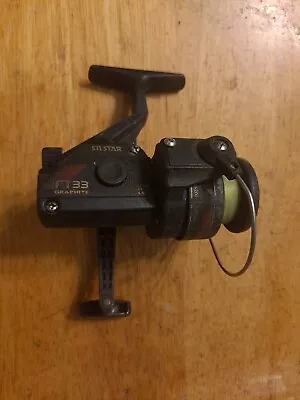 Vintage Silstar FT33 Graphite Spinning Reel Gear Ratio 4.6:1 • $13.99