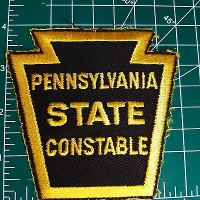  Pennsylvania State Constable  Vintage Patch (golden Yellow On Blk) Unfinished • $8.99