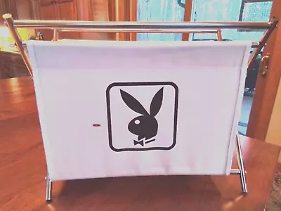 Vintage Playboy Magazine Rack - Fabric And Aluminum Folding - New Old Stock • $49.99