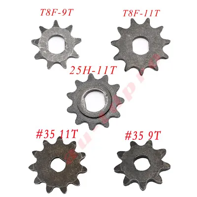 Electric Motor Sprocket #35 T8F 25H 11T 9T Tooth For Gokart  Scooter Quad Buggy • $8.68