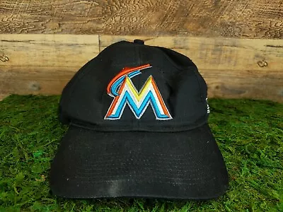 Men's Black  Team MLB  OC Sports Miami Marlins MLB Hat Cap One Size Fits All 🔥 • $10