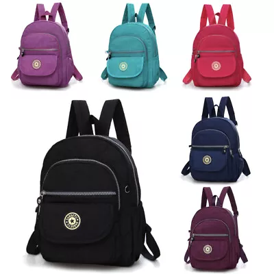  Women Waterproof Mini Backpack Purse Adjustable Strap Shoulder Travel Rucksack  • $13.99