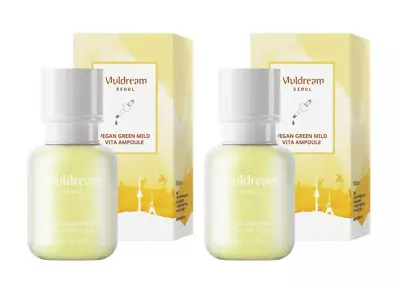 Lot 2x New Korean Muldream - Vegan Green Mild Vita Ampoule 55ml K-Beauty • $42.95