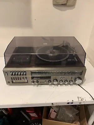 Emerson Turn Table AM/FM Stereo Receiver 8 Track Cassette Recorder M-3003 • $149.99