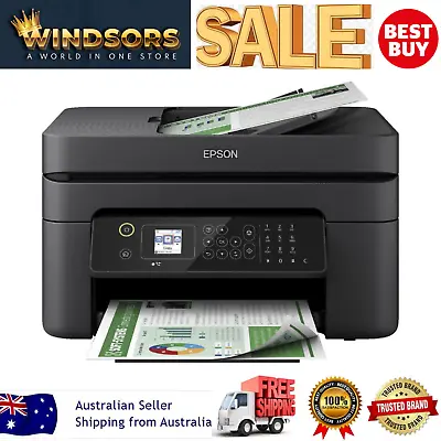 $229 • Buy  Printer Epson 4 In1 Inkjet WF2850 Print- Copy-Scan-Fax-Wireles-USB-Wi-Fi +INK