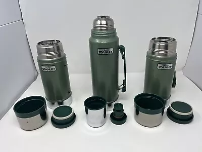 3 Vintage Aladdin Stanley Thermos Wide Mouth A-1350B 24 Oz & A-944DH 1990s • $64