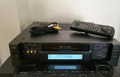 Sony SLV-R1000 Super S-VHS SVHS Player Recorder HiFi Stereo NTSC SERVICED!  • $499.10