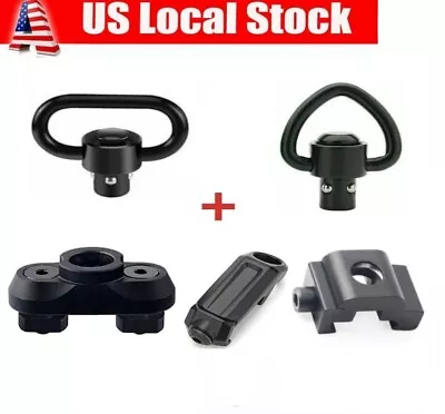 QD Sling Swivels Heavy Quick Detach/Release Push Button Mount Adapter • $6.98