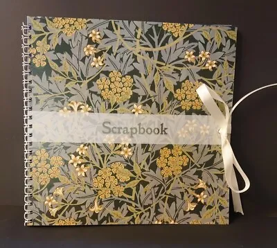 William Morris Jasmine Handmade Scrapbook Memory Book Album  Personalise 8x8  • £6.50