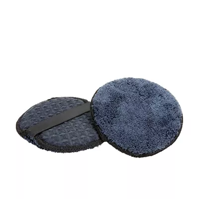 2 Pc 5   Microfiber Waffle Pads Wax Applicator Foam Sponge With Strap Ultra-Soft • $7.50