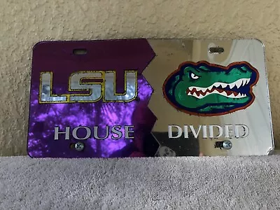 Vintage LSU And University Of Florida House Divided Vanity Plate NCAA Licensed • $10