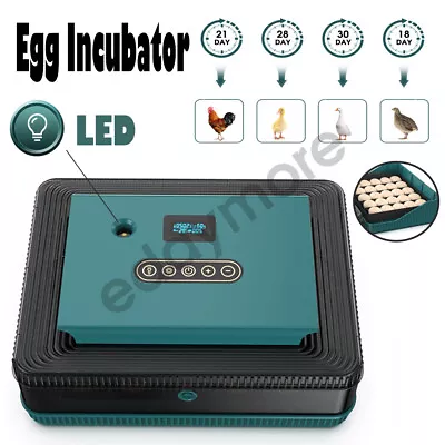 25 Egg Digital Led Fully Automatic Incubator Hatch Turning Chicken Eggs Poultry • $79