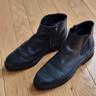 Mephisto Air-Relax Black Genuine Leather Chelsea Ankle Boots Women US 8 • $35