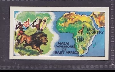 MASAI WARRIORS Of EAST AFRICA - 55 + Year Old English Trade Card # 1 • £4.78